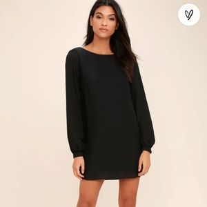 Lulus • Status Update Black Shift Dress